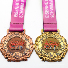 Medalha personalizada de metal de venda popular para eventos esportivos